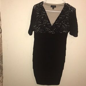 Black Dress with lace top!